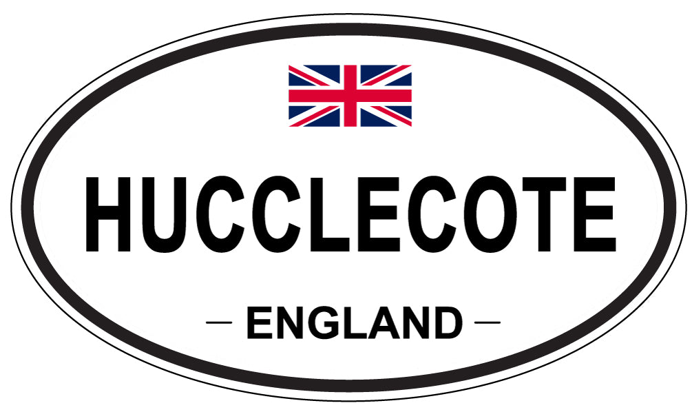 HUCCLECOTE, ENGLAND - Oval Sticker