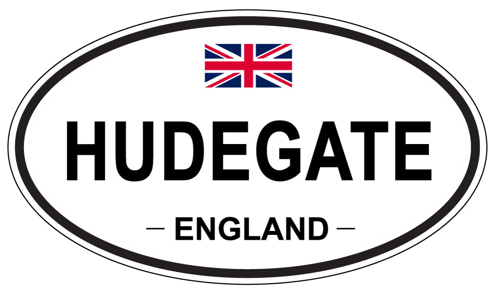 HUDEGATE, England - Oval Magnet