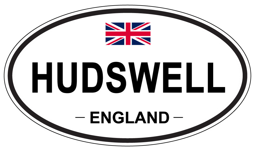 HUDSWELL, ENGLAND - Oval Sticker