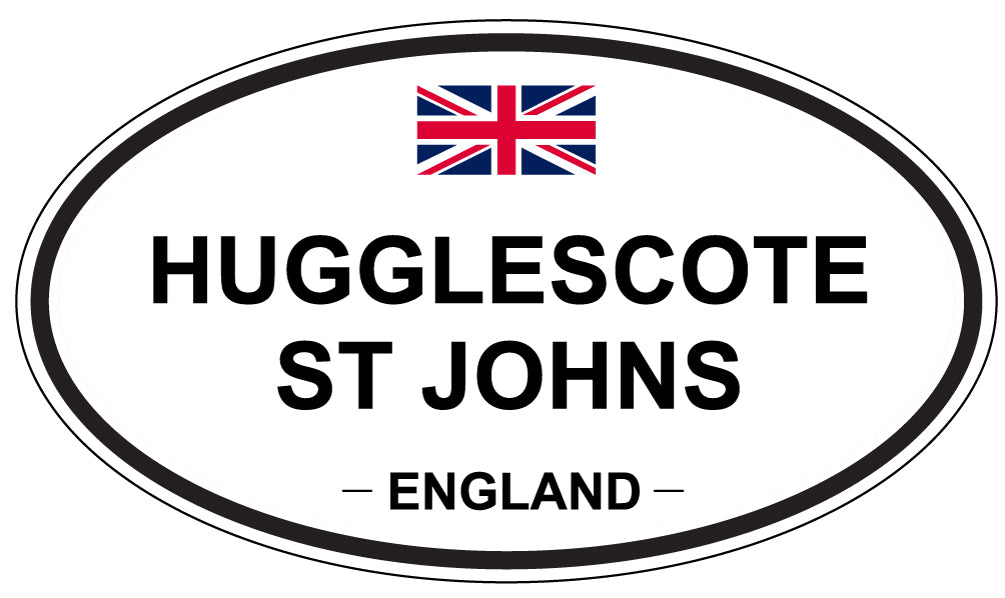 HUGGLESCOTE ST JOHNS, ENGLAND - Oval Sticker