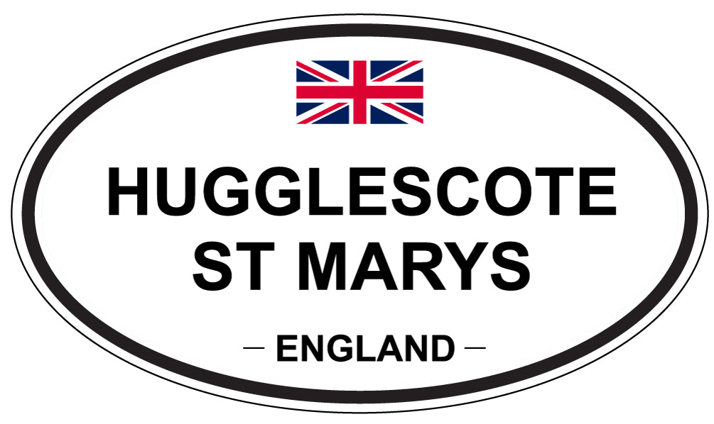 HUGGLESCOTE ST MARYS, England - Oval Magnet