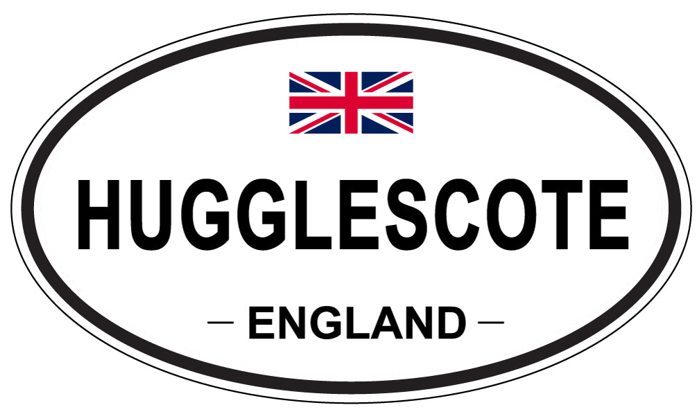 HUGGLESCOTE, ENGLAND - Oval Sticker