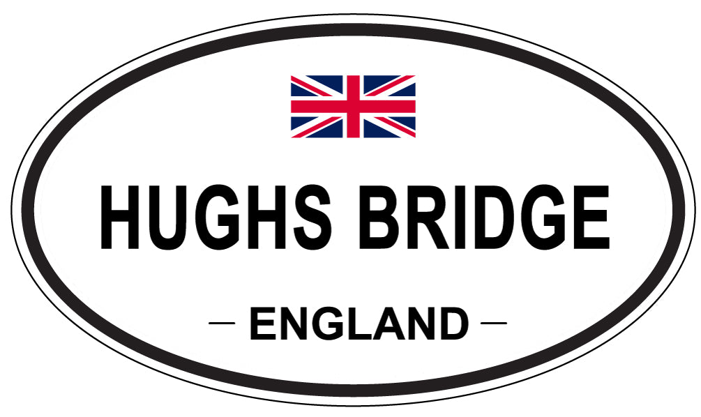 HUGHS BRIDGE, England - Oval Magnet