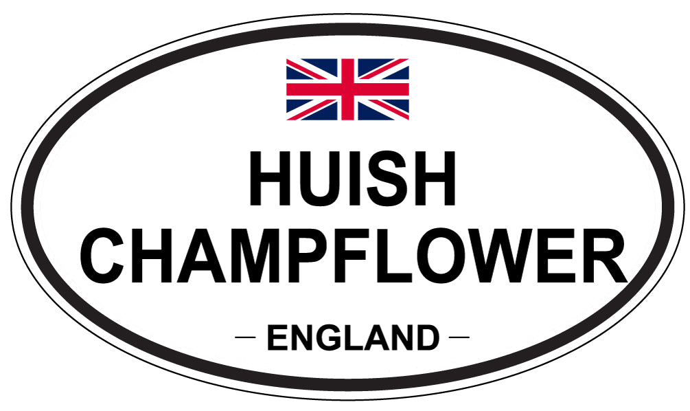 HUISH CHAMPFLOWER, England - Oval Magnet