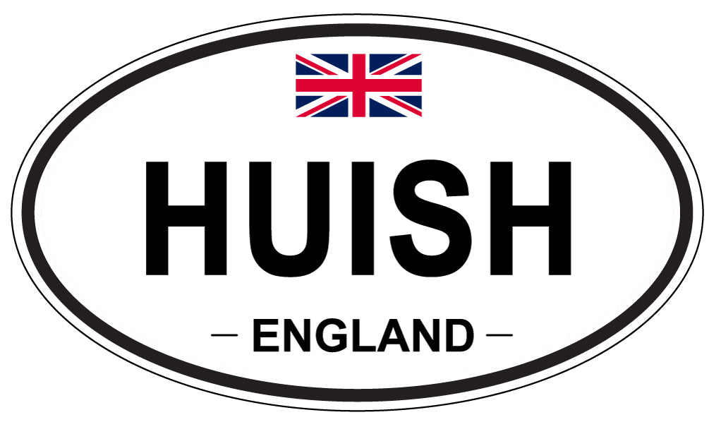 HUISH, England - Oval Magnet