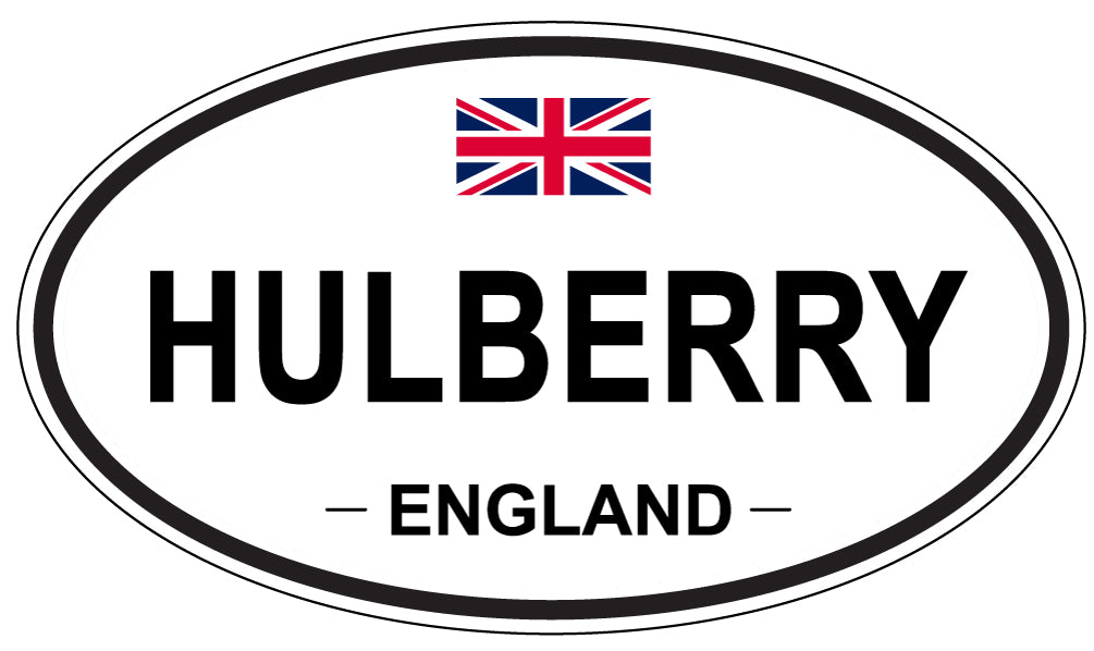 HULBERRY, England - Oval Magnet