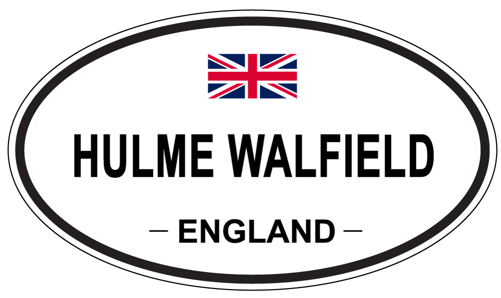 HULME WALFIELD, ENGLAND - Oval Sticker