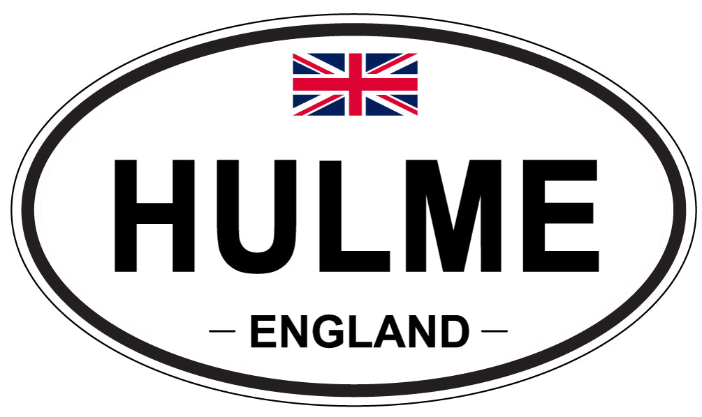 HULME, ENGLAND - Oval Sticker