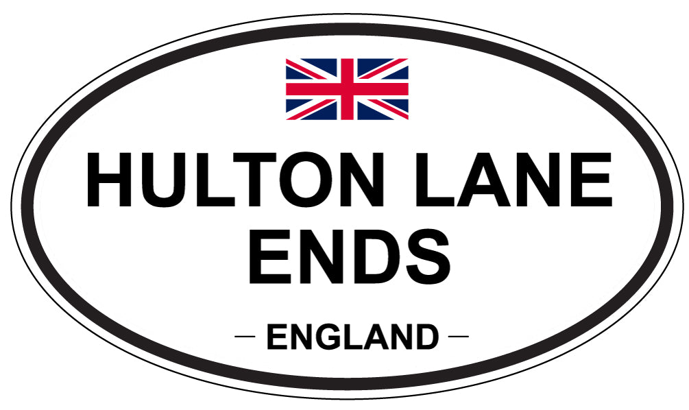 HULTON LANE ENDS, ENGLAND - Oval Sticker