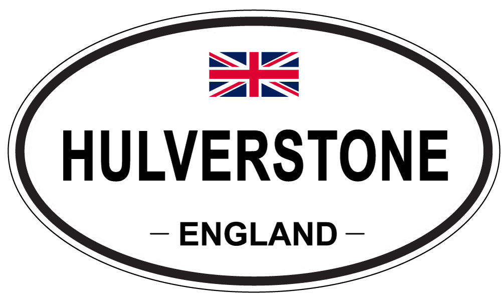 HULVERSTONE, ENGLAND - Oval Sticker