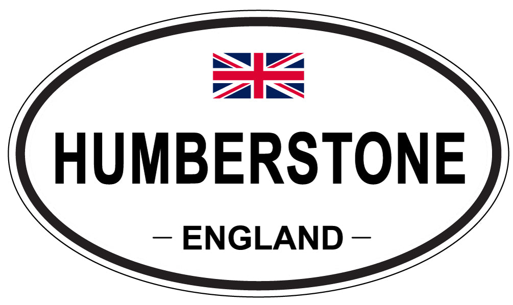 HUMBERSTONE, ENGLAND - Oval Sticker