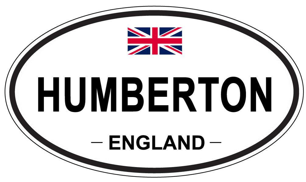 HUMBERTON, ENGLAND - Oval Sticker