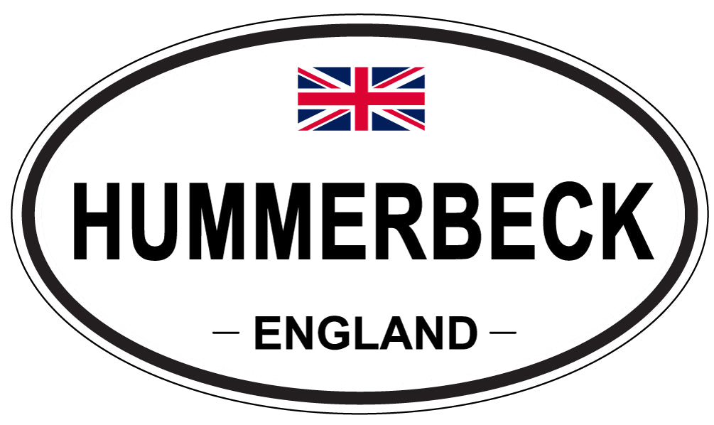 HUMMERBECK, England - Oval Magnet