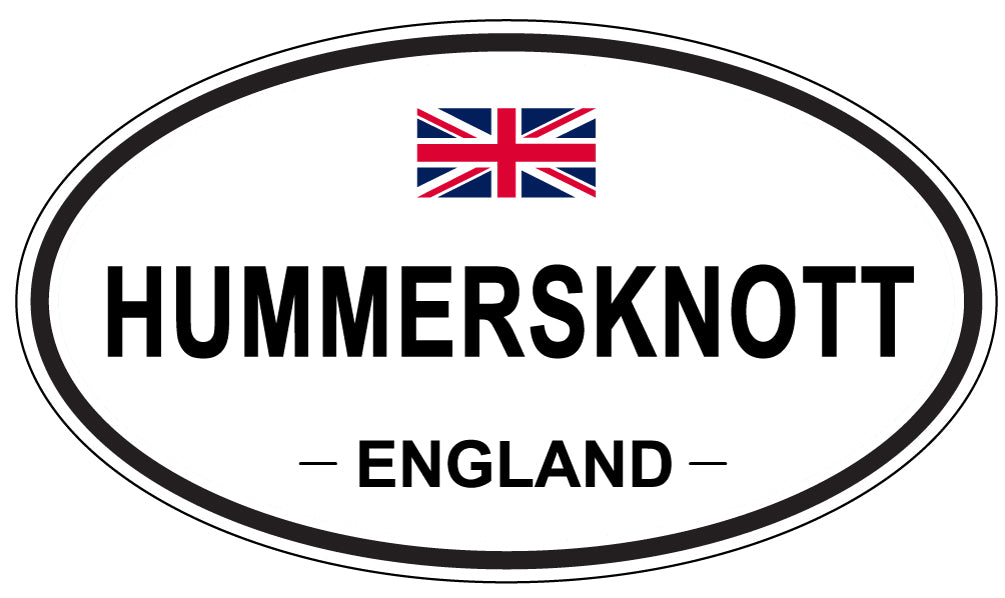 HUMMERSKNOTT, ENGLAND - Oval Sticker