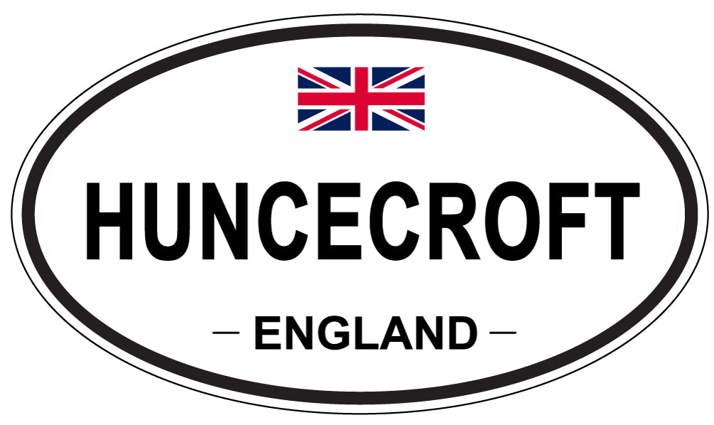 HUNCECROFT, England - Oval Magnet