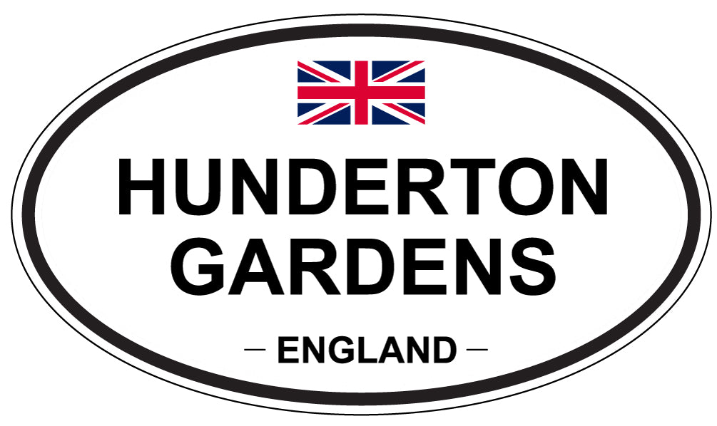 HUNDERTON GARDENS, England - Oval Magnet