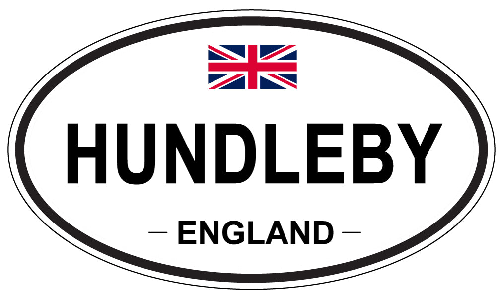 HUNDLEBY, ENGLAND - Oval Sticker