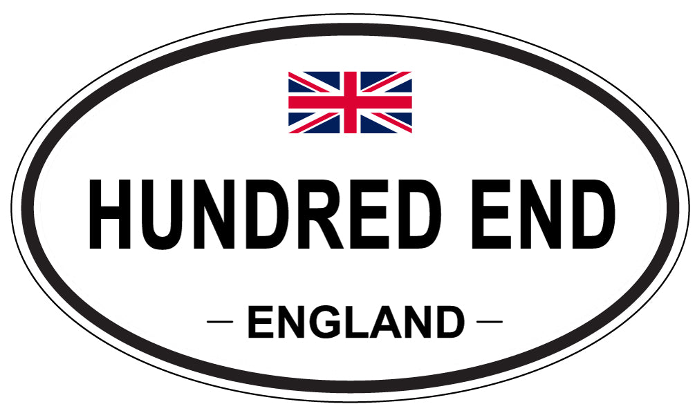 HUNDRED END, England - Oval Magnet