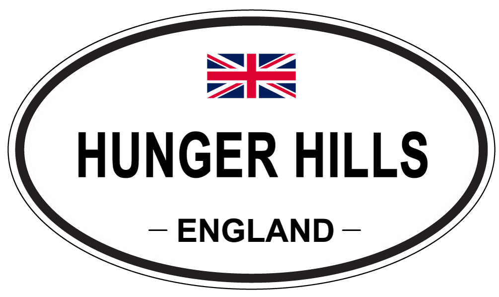 HUNGER HILLS, England - Oval Magnet
