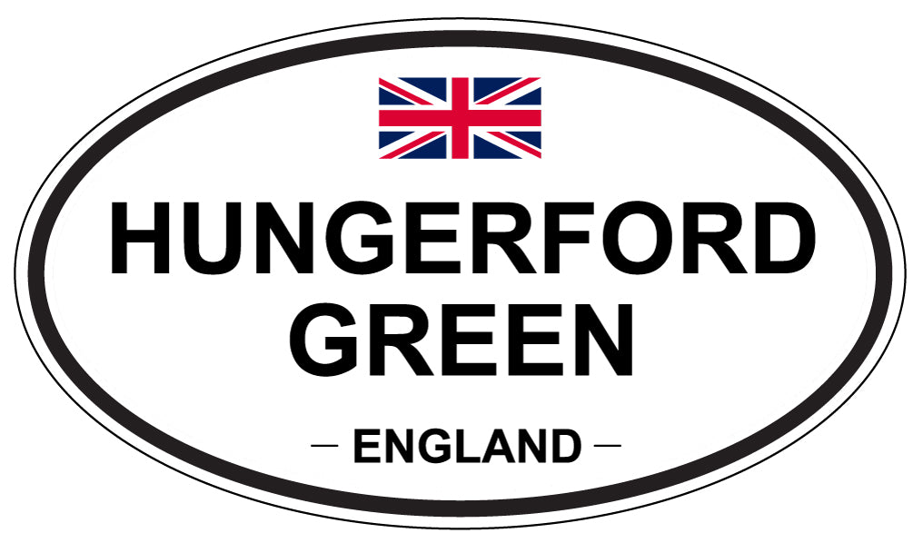 HUNGERFORD GREEN, ENGLAND - Oval Sticker