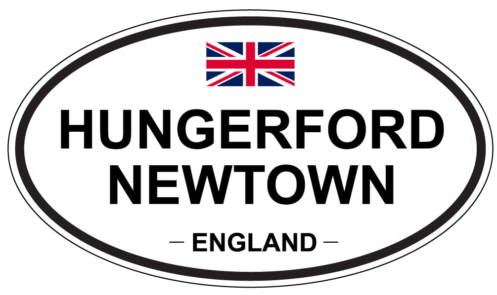 HUNGERFORD NEWTOWN, ENGLAND - Oval Sticker