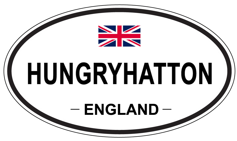 HUNGRYHATTON, ENGLAND - Oval Sticker