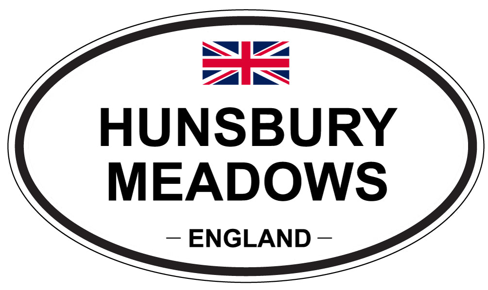 HUNSBURY MEADOWS, ENGLAND - Oval Sticker