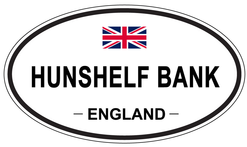 HUNSHELF BANK, England - Oval Magnet