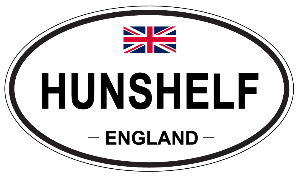 HUNSHELF, England - Oval Magnet
