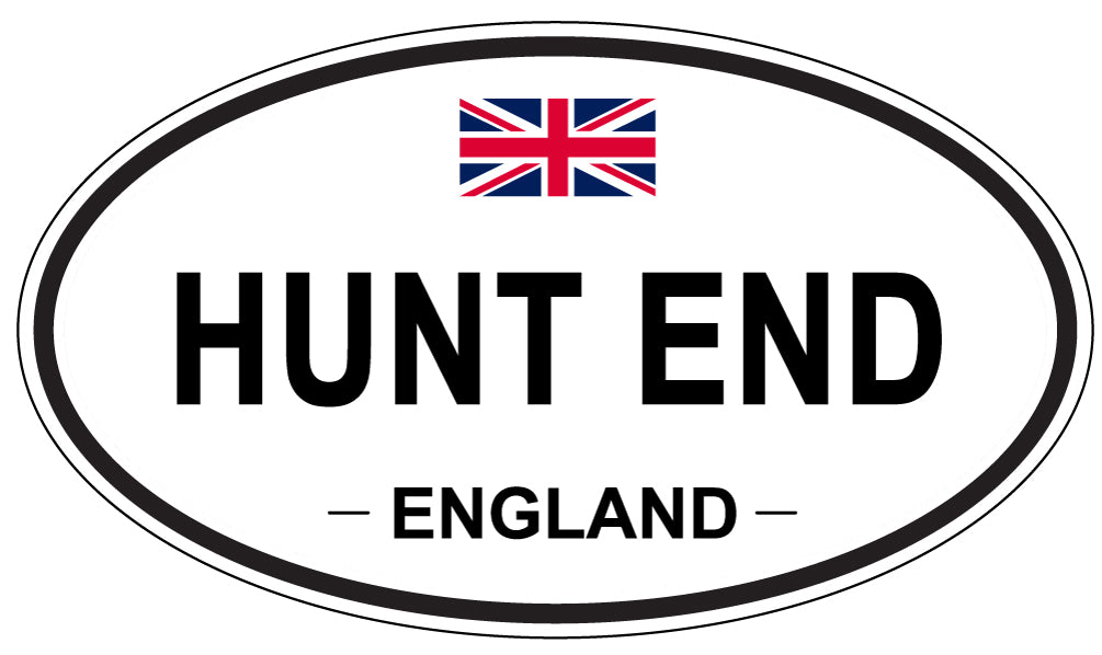 HUNT END, ENGLAND - Oval Sticker