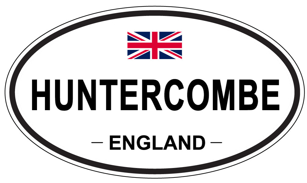 HUNTERCOMBE, ENGLAND - Oval Sticker