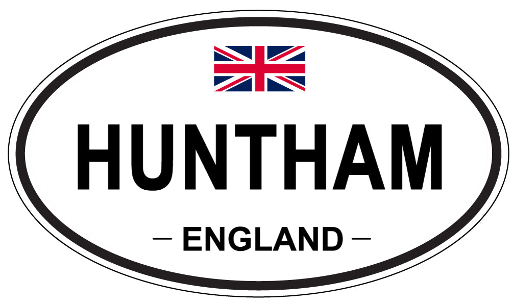 HUNTHAM, ENGLAND - Oval Sticker