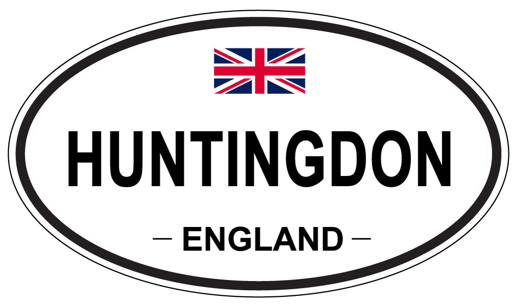 HUNTINGDON, ENGLAND - Oval Sticker