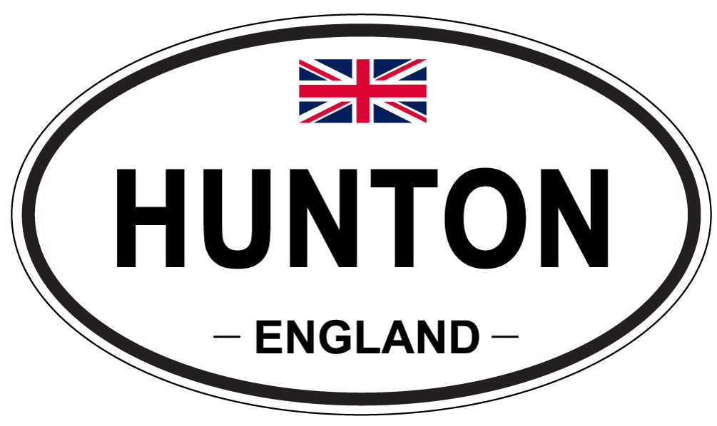 HUNTON, England - Oval Magnet
