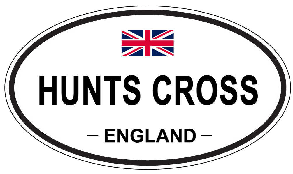 HUNTS CROSS, England - Oval Magnet