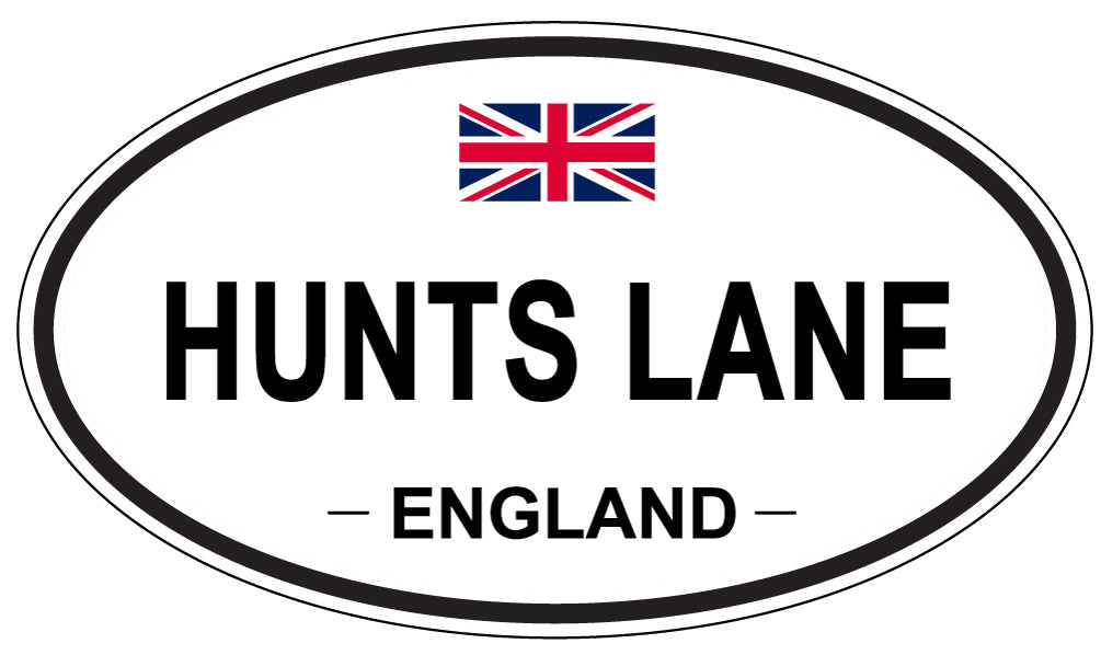 HUNTS LANE, England - Oval Magnet