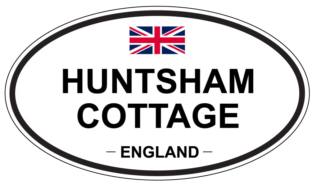 HUNTSHAM COTTAGE, ENGLAND - Oval Sticker