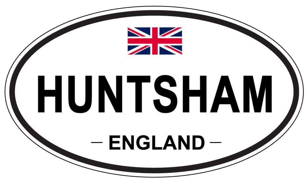 HUNTSHAM, ENGLAND - Oval Sticker
