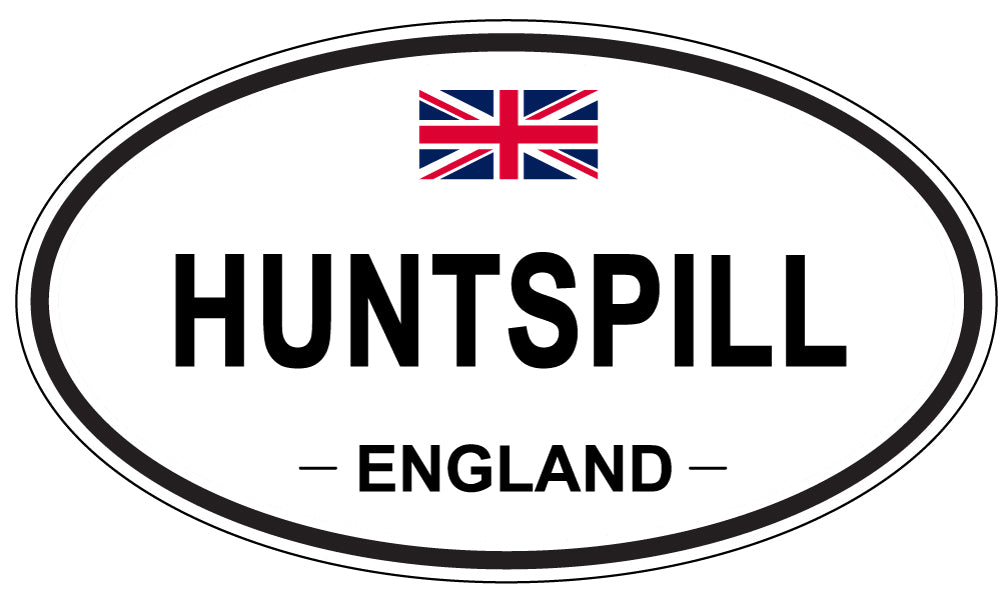 HUNTSPILL, ENGLAND - Oval Sticker
