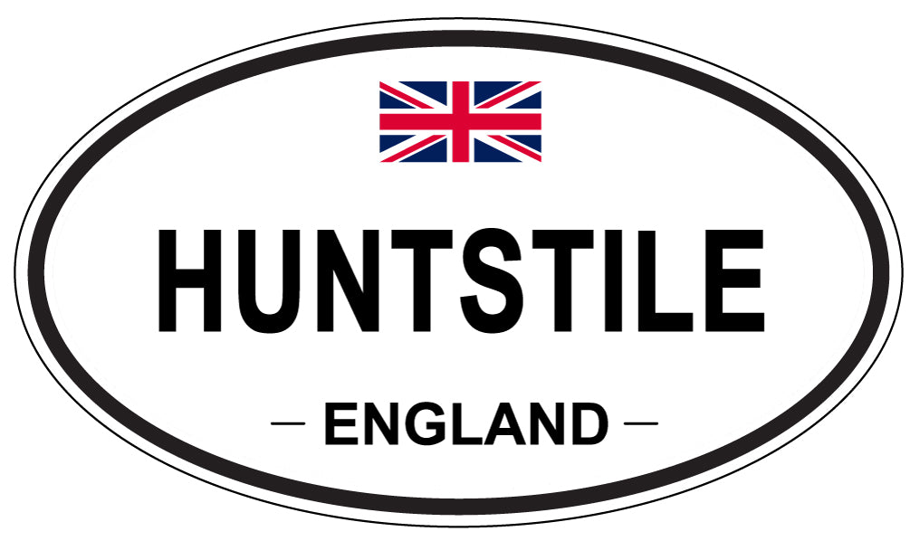 HUNTSTILE, England - Oval Magnet