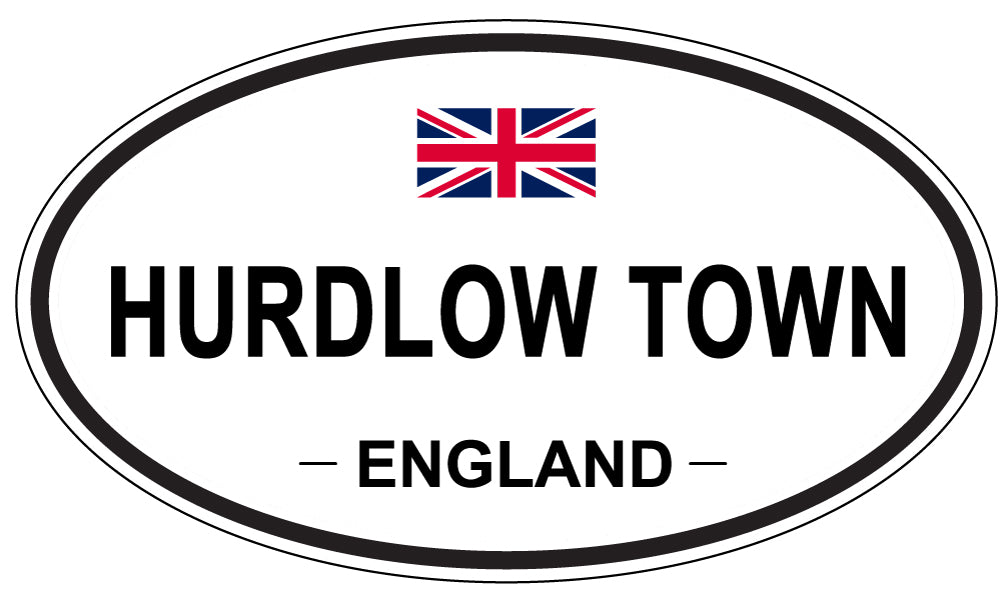 HURDLOW TOWN, England - Oval Magnet
