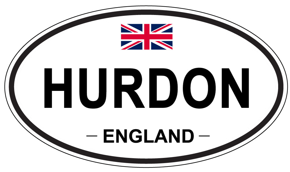 HURDON, England - Oval Magnet