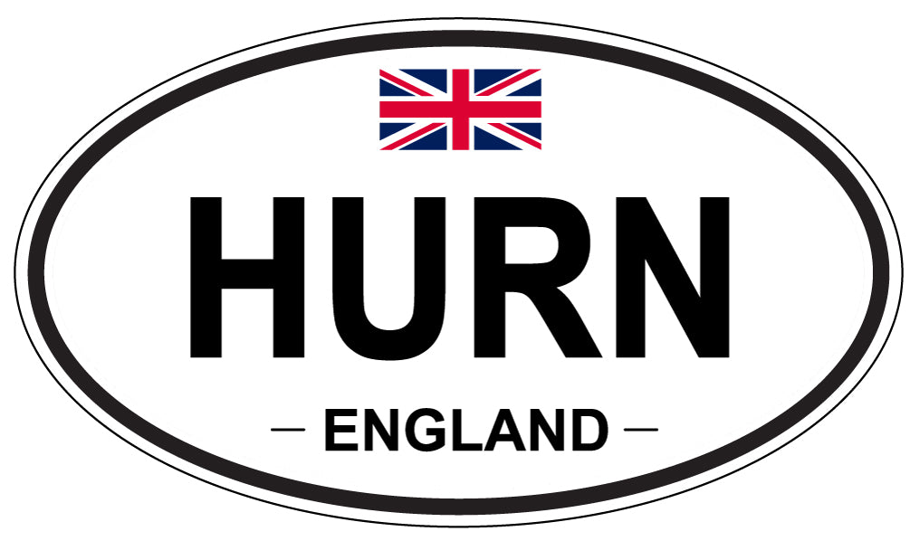 HURN, England - Oval Magnet