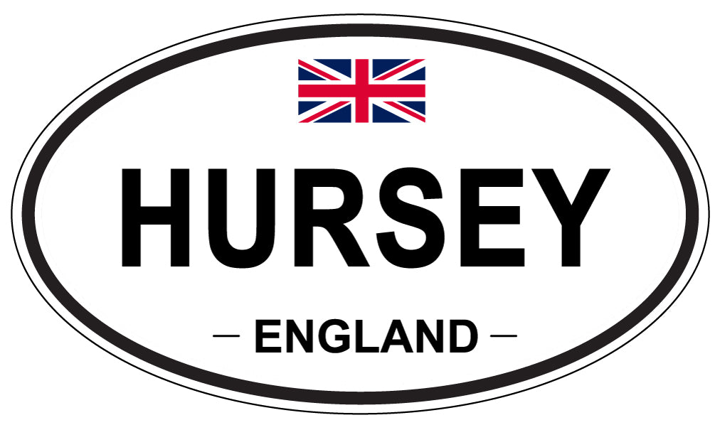 HURSEY, England - Oval Magnet