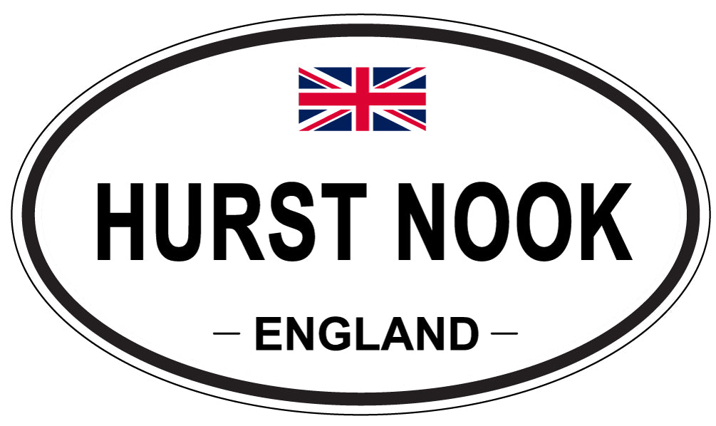 HURST NOOK, ENGLAND - Oval Sticker