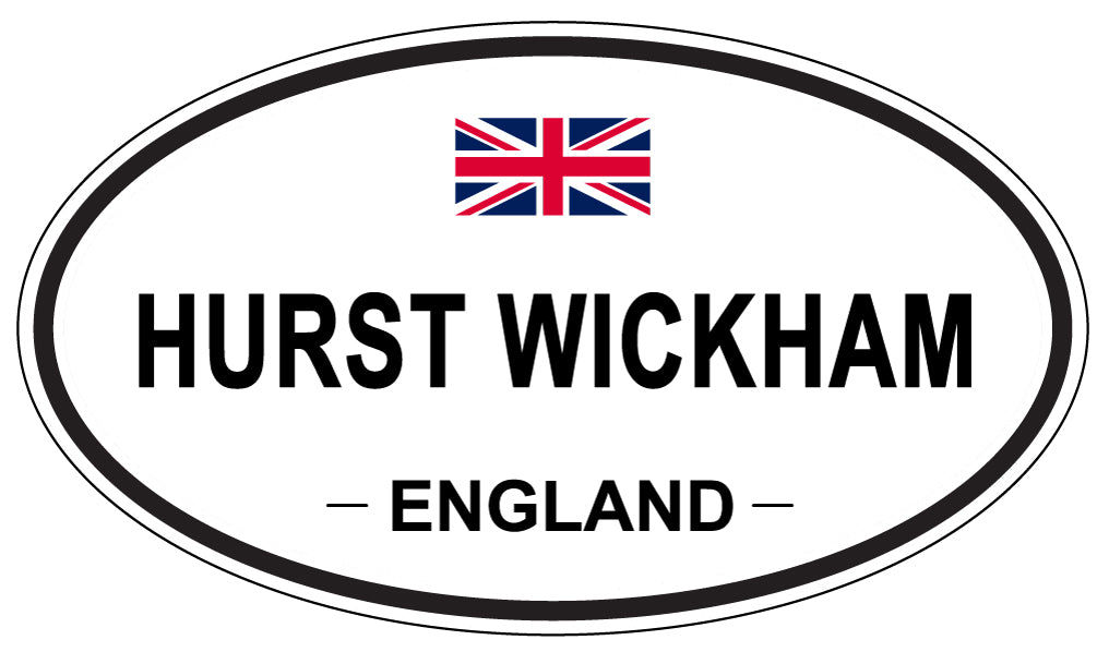 HURST WICKHAM, England - Oval Magnet