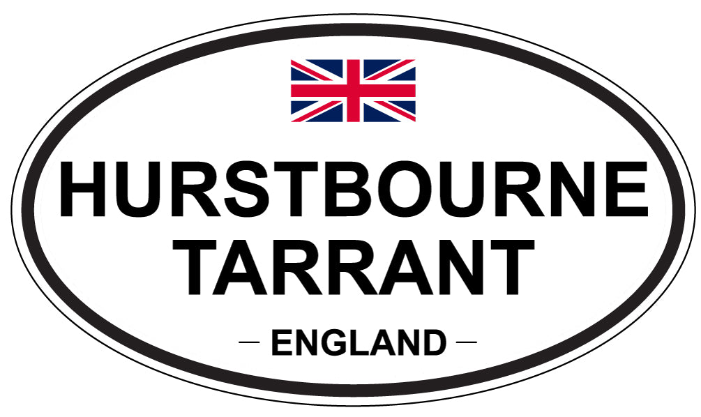 HURSTBOURNE TARRANT, ENGLAND - Oval Sticker