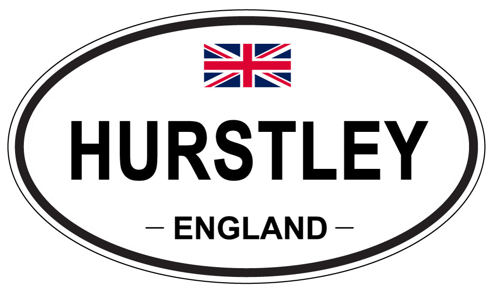 HURSTLEY, ENGLAND - Oval Sticker