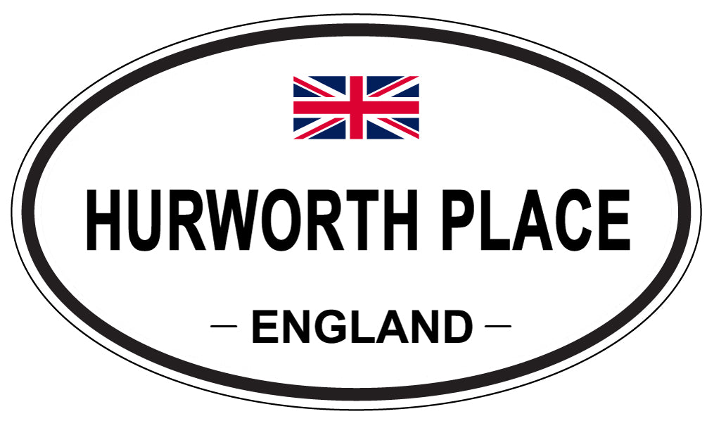 HURWORTH PLACE, England - Oval Magnet