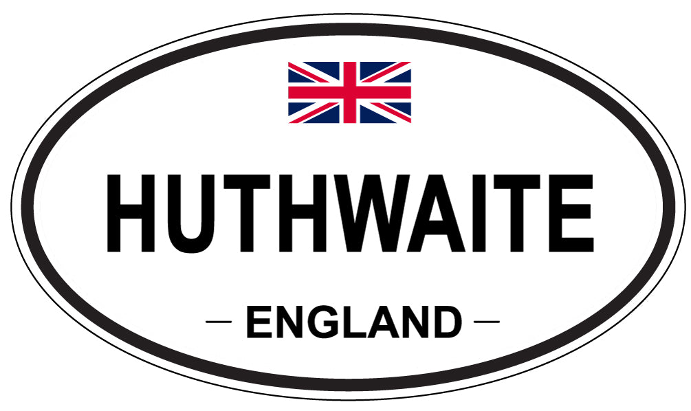 HUTHWAITE, ENGLAND - Oval Sticker
